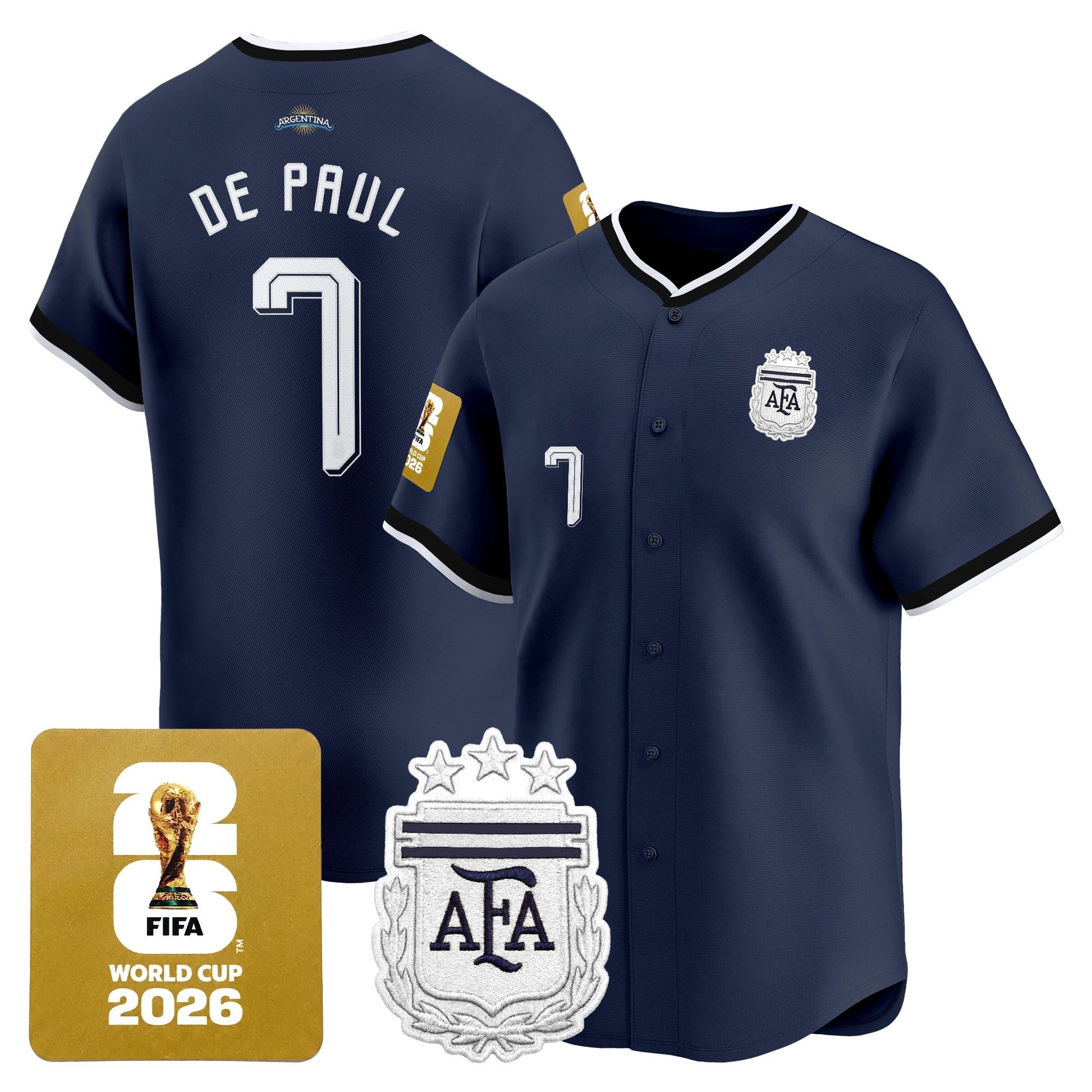  Argentina 2026 Vapor Baseball Jersey - All Stitched