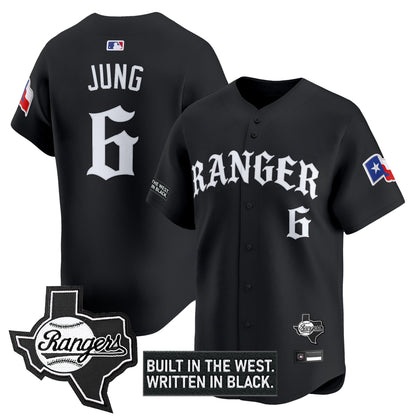  Texas Rangers 'Old English Edition' Vapor Premier Limited Jersey - All Stitched