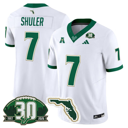 Men's South Florida Bulls 30th Anniversary Patch Vapor Limited Jersey - All Stitched