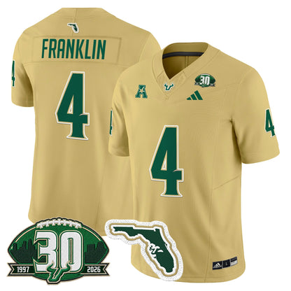 Men's South Florida Bulls 30th Anniversary Patch Vapor Limited Jersey - All Stitched