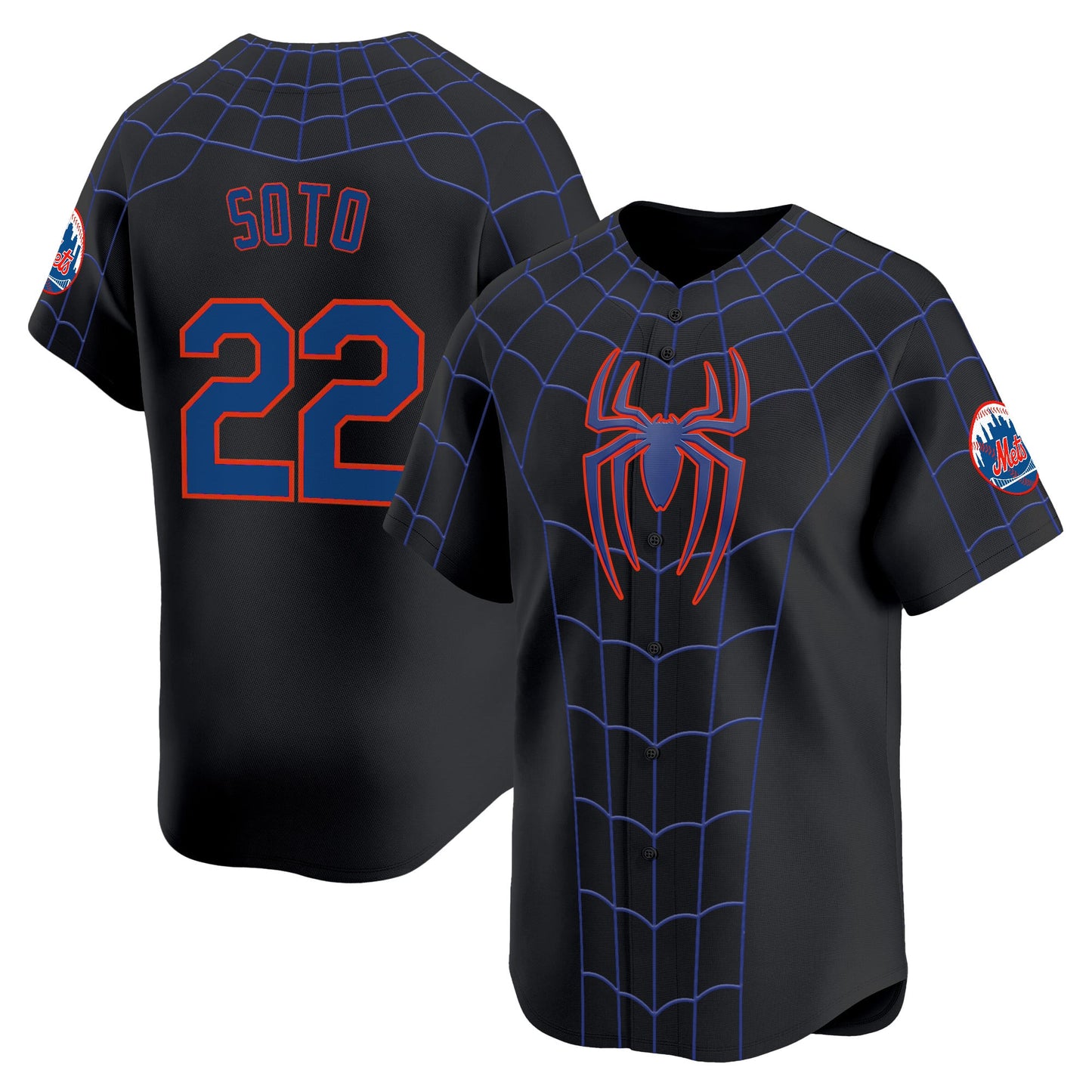 Men's New York Mets x Spider Man Brand New Day Vapor Premier Limited Jersey - Stitched