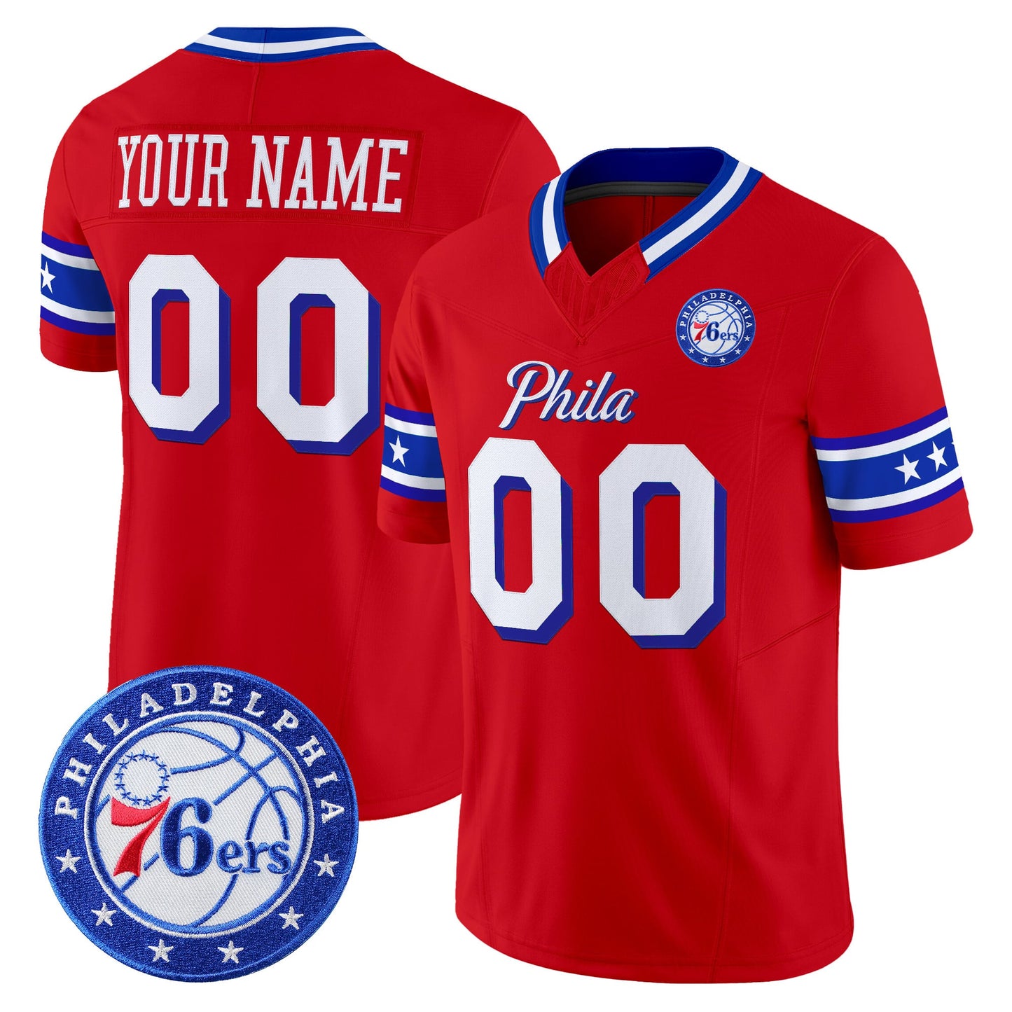 Philadelphia 76ers Vapor Limited Custom Jersey - Stitched