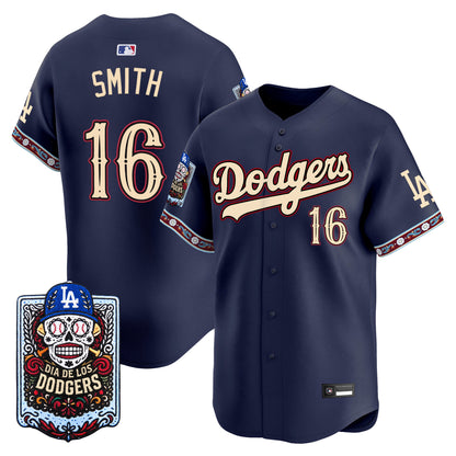 Los Angeles Dodgers Día de los Muertos Vapor Premier Limited Jersey - Stitched