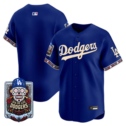 Los Angeles Dodgers Día de los Muertos Vapor Premier Limited Jersey - Stitched