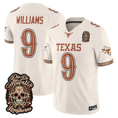  Texas Longhorns Día de los Muertos Vapor Limited Jersey - Stitched