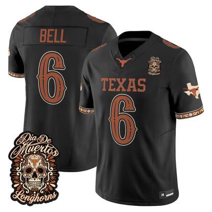  Texas Longhorns Día de los Muertos Vapor Limited Jersey - Stitched