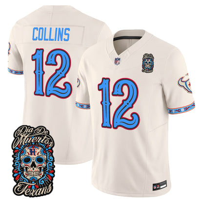  Houston Texans Día de los Muertos Vapor Limited Jersey - Stitched