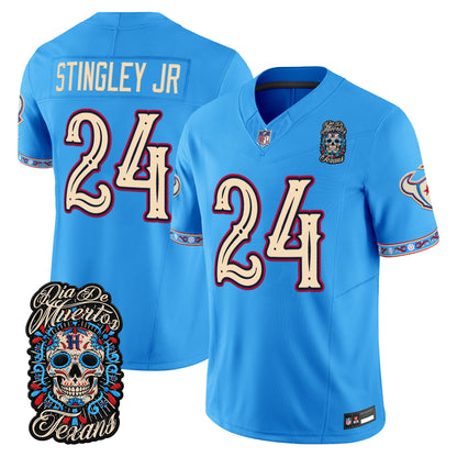  Houston Texans Día de los Muertos Vapor Limited Jersey - Stitched