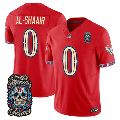  Houston Texans Día de los Muertos Vapor Limited Jersey - Stitched