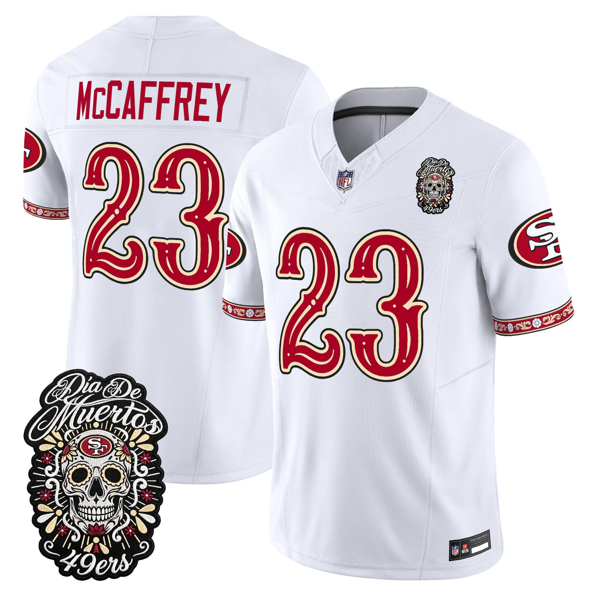  San Francisco 49ers Día de los Muertos Vapor Limited Jersey - Stitched