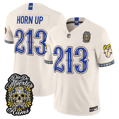  Los Angeles Rams Día de los Muertos Vapor Limited Jersey - Stitched