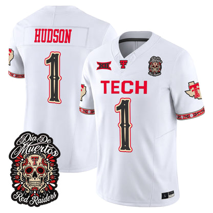  Texas Tech Red Raiders Día de los Muertos Vapor Limited Jersey - Stitched