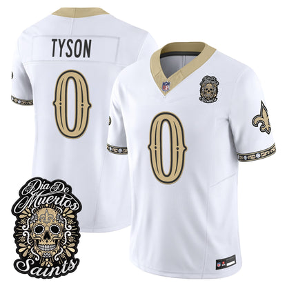  New Orleans Saints Día de los Muertos Vapor Limited Jersey - Stitched