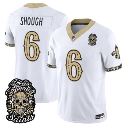  New Orleans Saints Día de los Muertos Vapor Limited Jersey - Stitched
