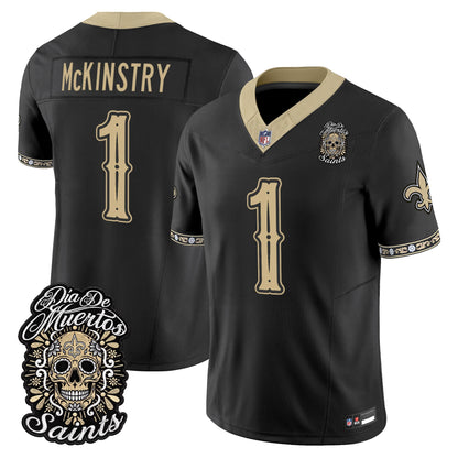  New Orleans Saints Día de los Muertos Vapor Limited Jersey - Stitched
