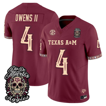  Texas A&M Aggies Día de los Muertos Vapor Limited Jersey - Stitched