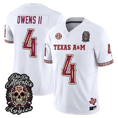  Texas A&M Aggies Día de los Muertos Vapor Limited Jersey - Stitched