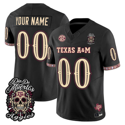 Texas A&M Aggies Día de los Muertos Vapor Limited Custom Jersey - Stitched