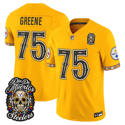  Pittsburgh Steelers Día de los Muertos Vapor Limited Jersey - Stitched
