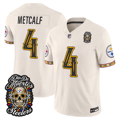  Pittsburgh Steelers Día de los Muertos Vapor Limited Jersey - Stitched