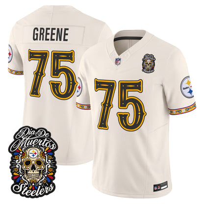  Pittsburgh Steelers Día de los Muertos Vapor Limited Jersey - Stitched