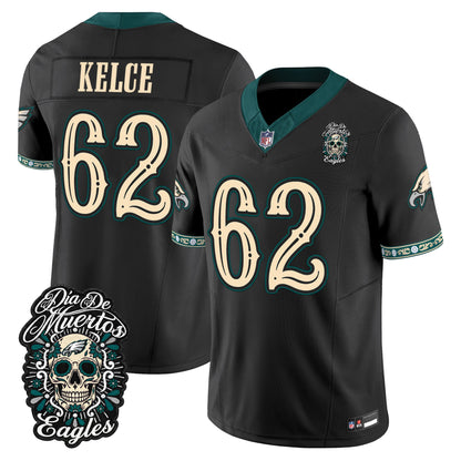  Philadelphia Eagles Día de los Muertos Vapor Limited Jersey - Stitched