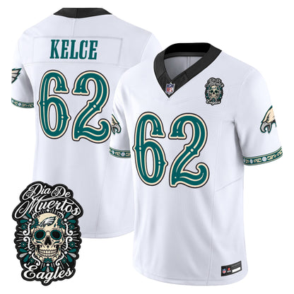  Philadelphia Eagles Día de los Muertos Vapor Limited Jersey - Stitched