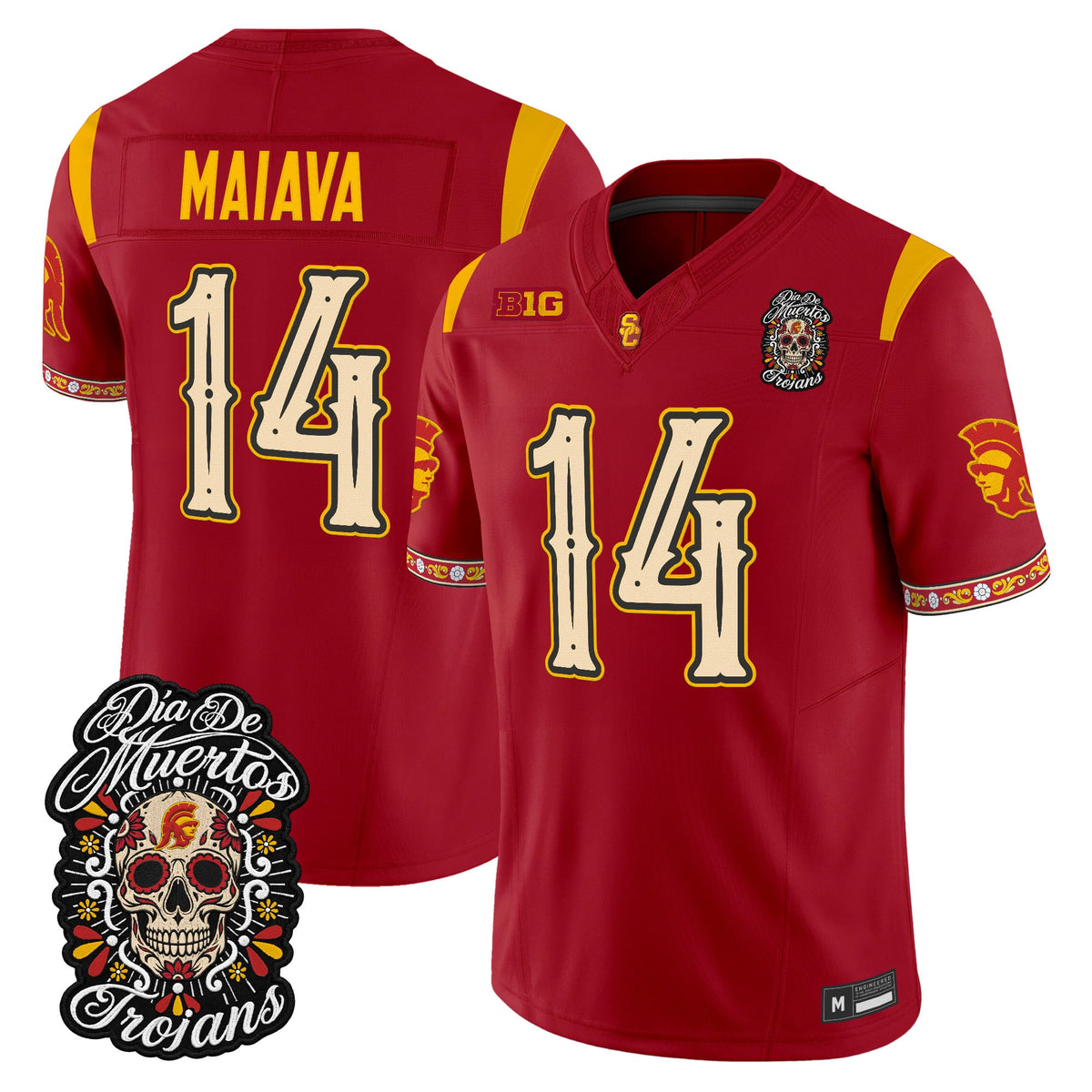  USC Trojans Día de los Muertos Vapor Limited Jersey - Stitched