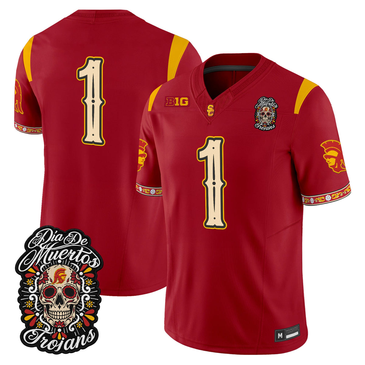  USC Trojans Día de los Muertos Vapor Limited Jersey - Stitched