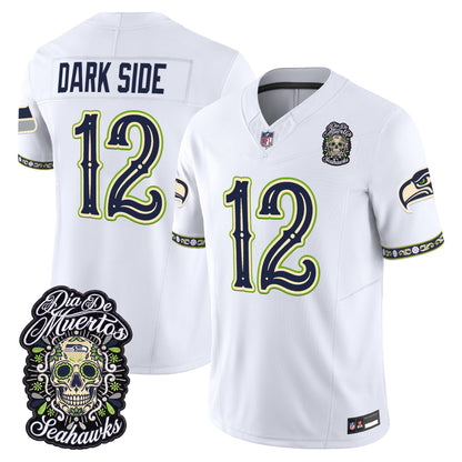  Seattle Seahawks Día de los Muertos Vapor Limited Jersey - Stitched
