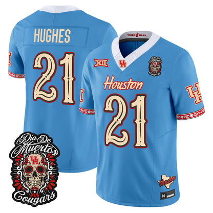  Houston Cougars Día de los Muertos Vapor Limited Jersey - Stitched