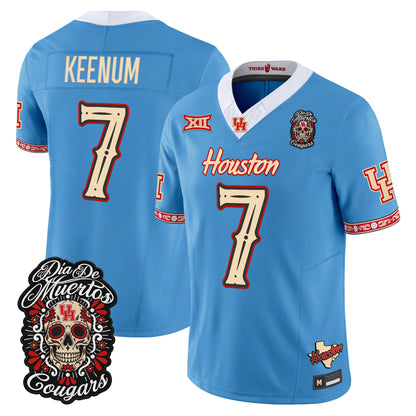  Houston Cougars Día de los Muertos Vapor Limited Jersey - Stitched