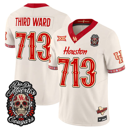  Houston Cougars Día de los Muertos Vapor Limited Jersey - Stitched