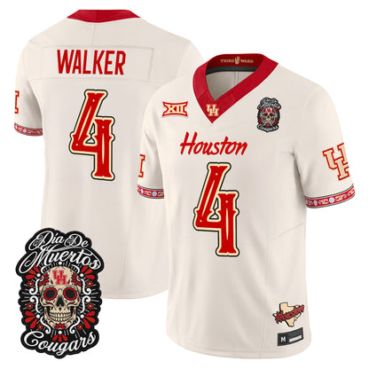  Houston Cougars Día de los Muertos Vapor Limited Jersey - Stitched