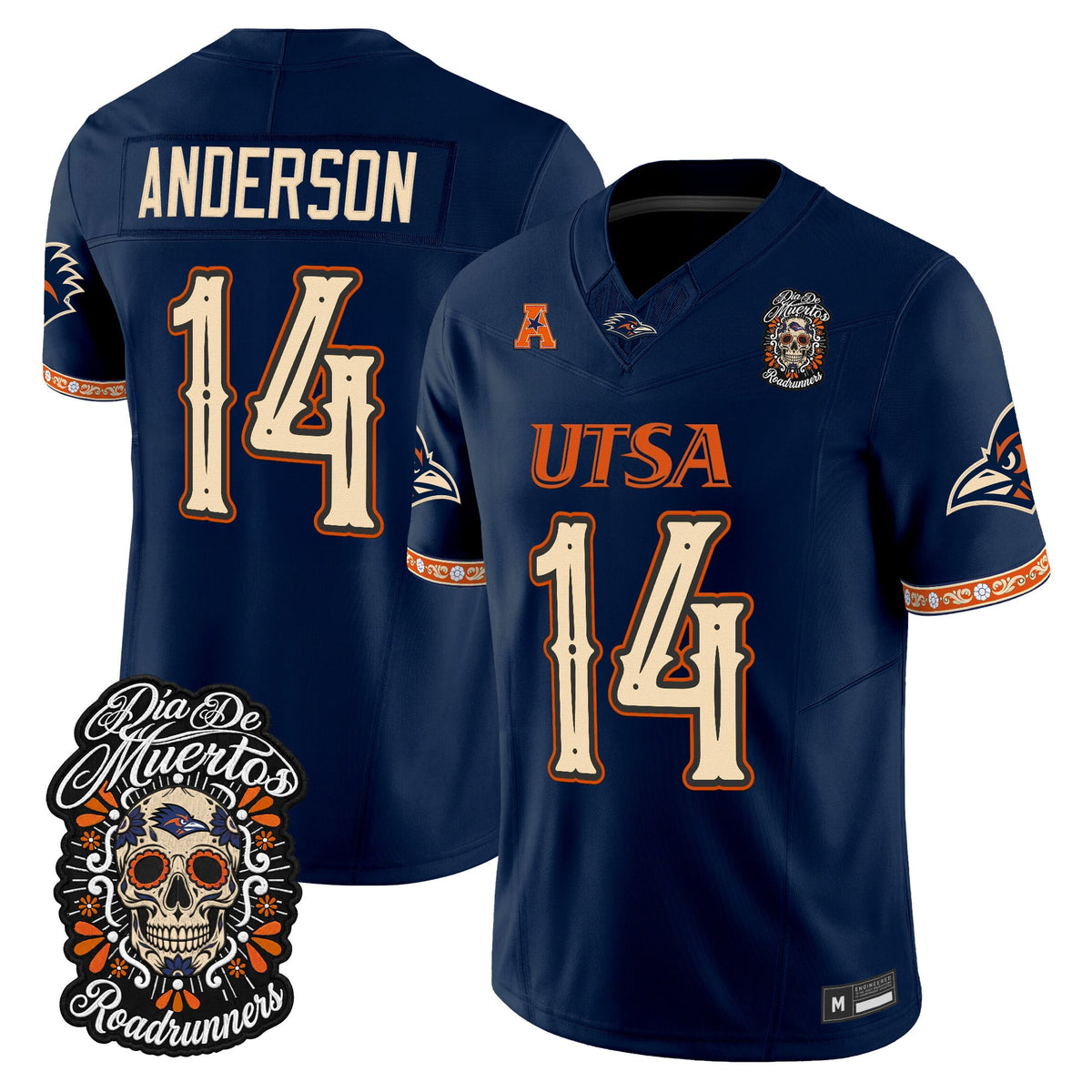  UTSA Roadrunners Día de los Muertos Vapor Limited Jersey - Stitched