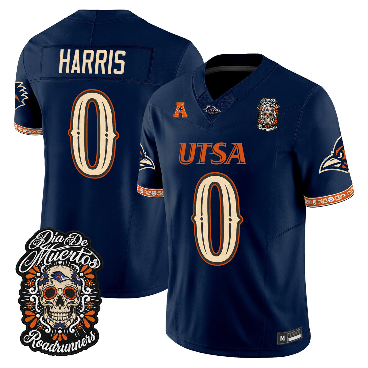  UTSA Roadrunners Día de los Muertos Vapor Limited Jersey - Stitched