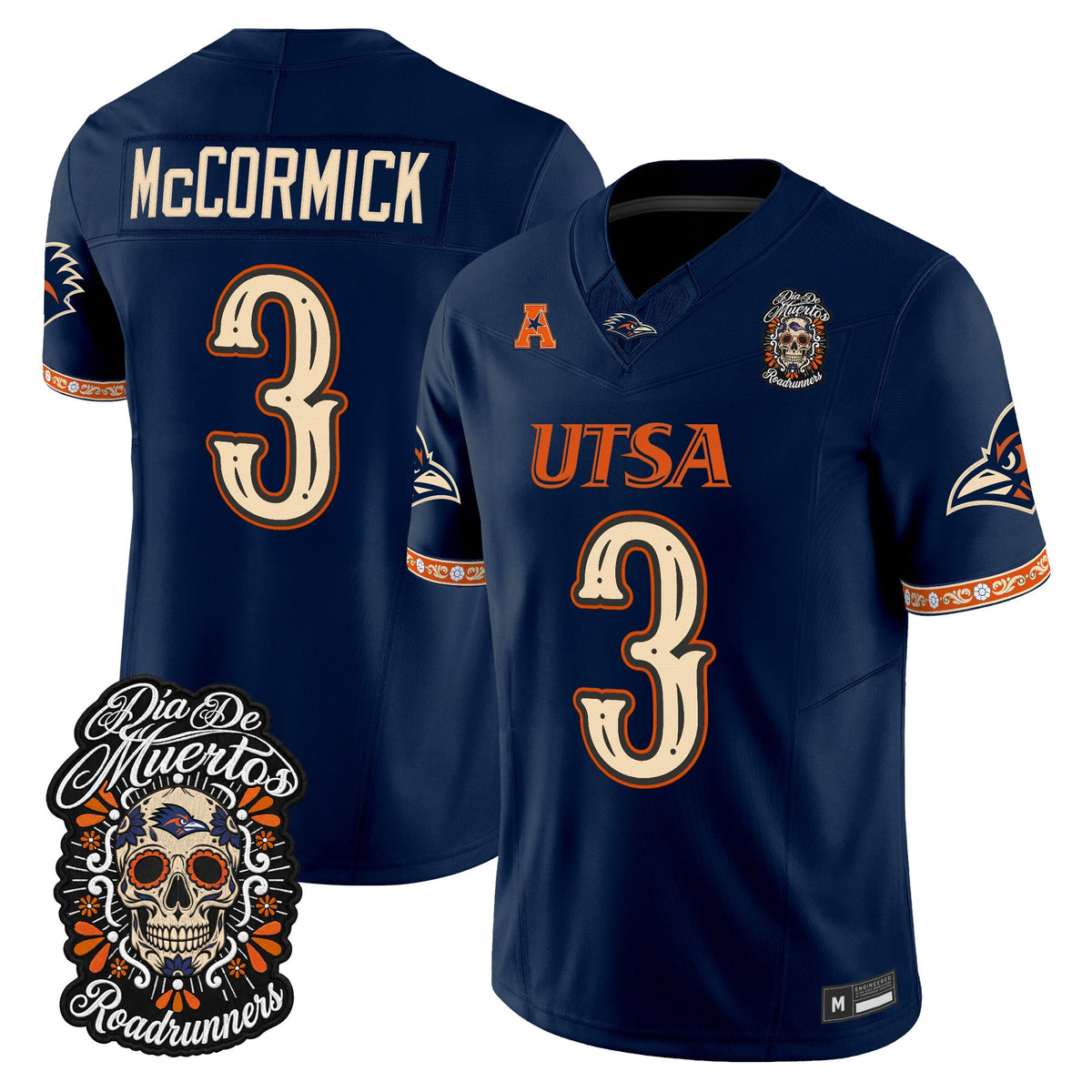  UTSA Roadrunners Día de los Muertos Vapor Limited Jersey - Stitched