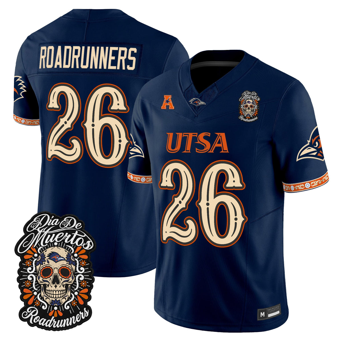  UTSA Roadrunners Día de los Muertos Vapor Limited Jersey - Stitched