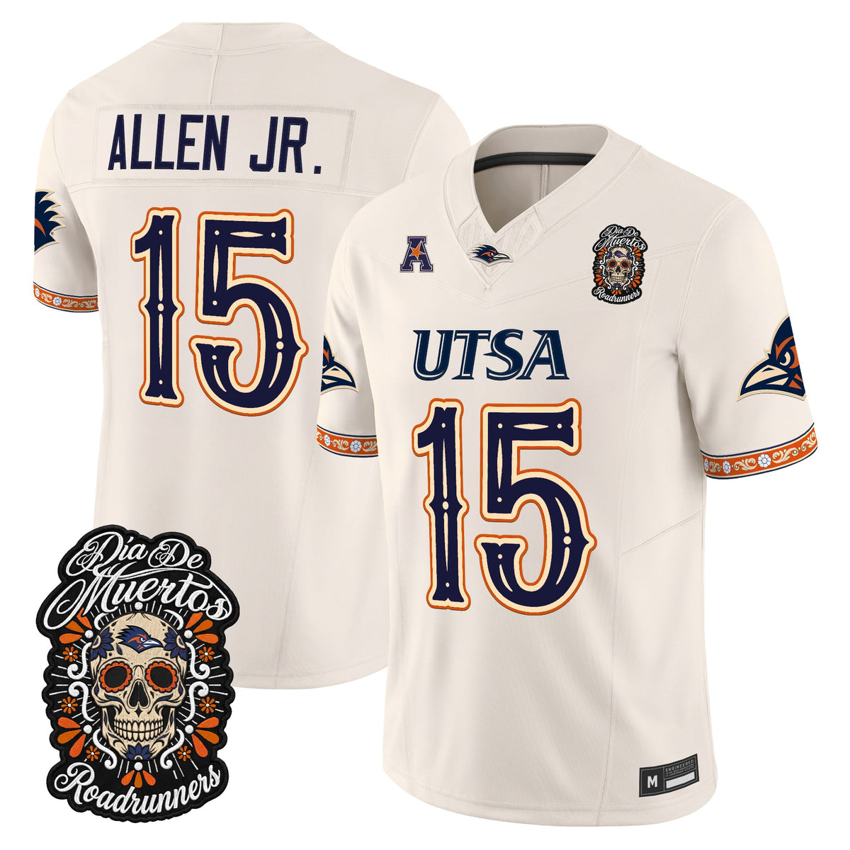  UTSA Roadrunners Día de los Muertos Vapor Limited Jersey - Stitched