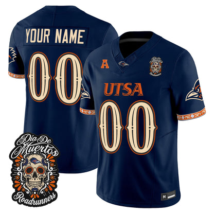 UTSA Roadrunners Día de los Muertos Vapor Limited Custom Jersey - Stitched