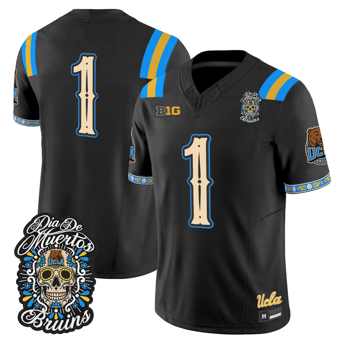  UCLA Bruins Día de los Muertos Vapor Limited Jersey - Stitched