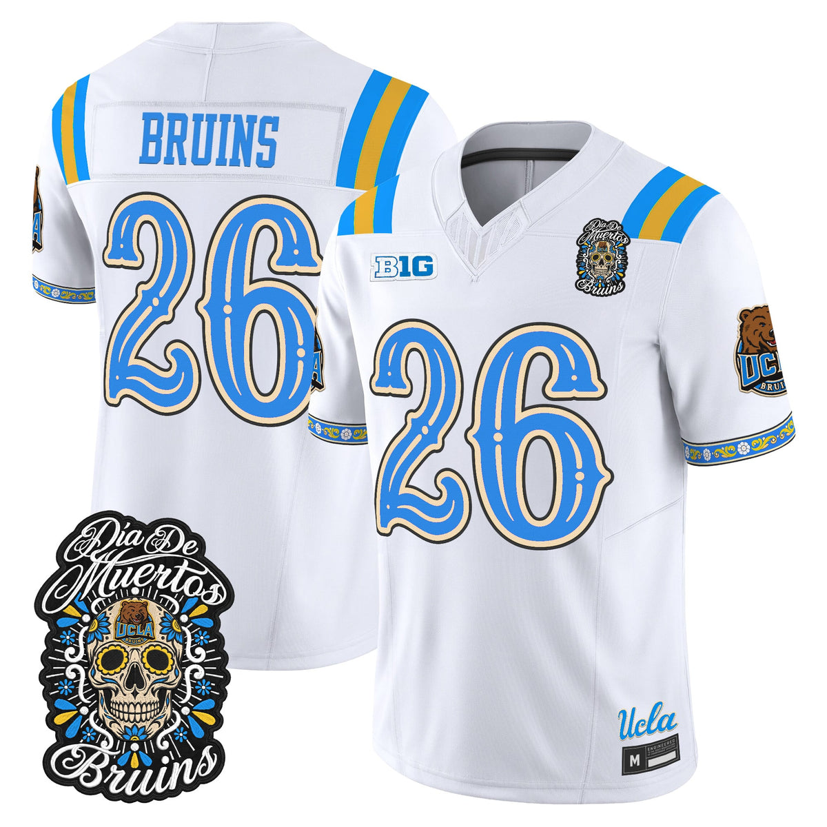  UCLA Bruins Día de los Muertos Vapor Limited Jersey - Stitched
