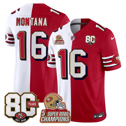 SF Throwback Split Style Vapor Jersey - Stitched