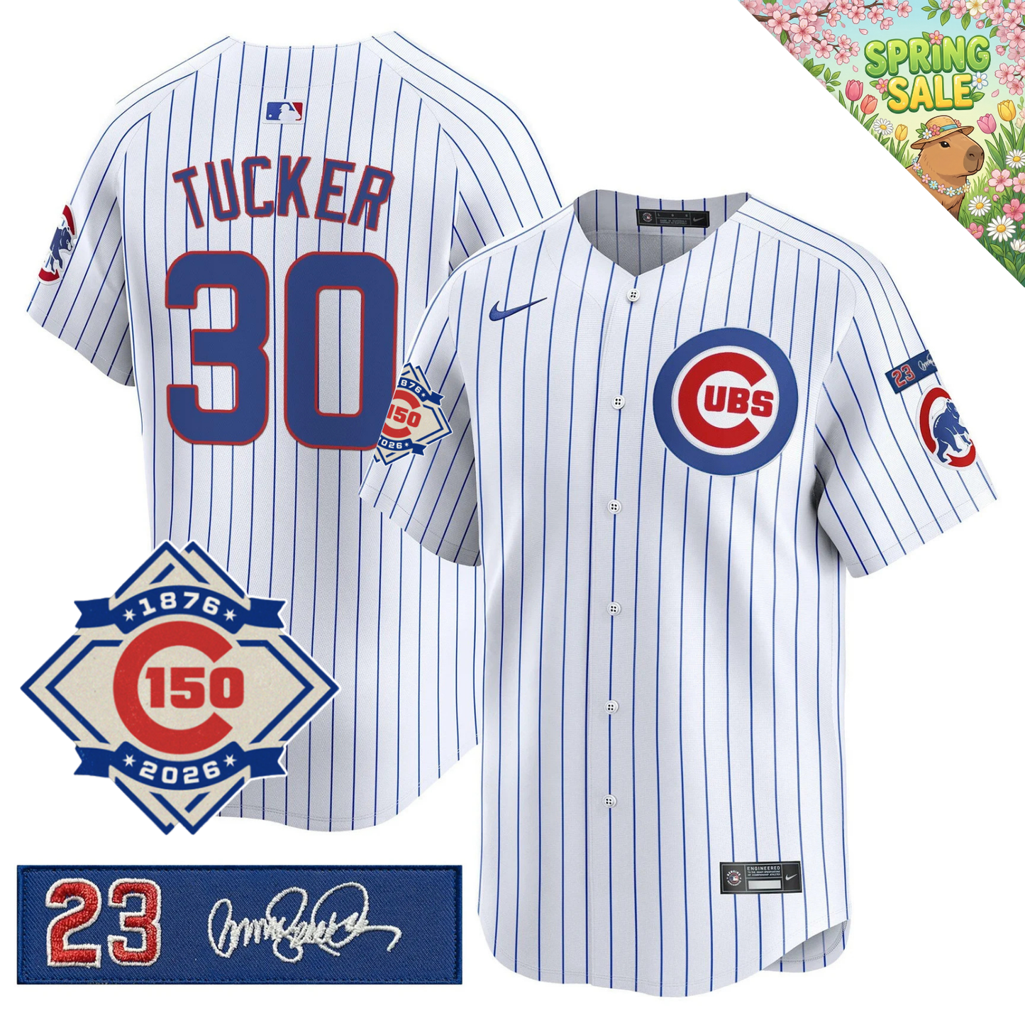 CHC 150th Anniversary & 'Ryne Sandberg Tribute' Patch Vapor Premier Limited Jersey - All Stitched