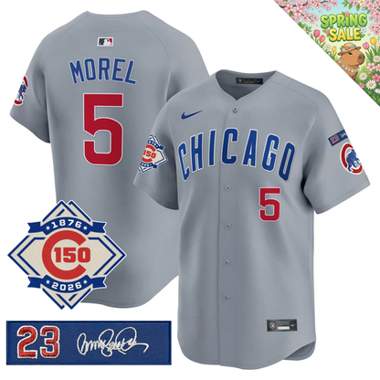 CHC 150th Anniversary & 'Ryne Sandberg Tribute' Patch Vapor Premier Limited Jersey - All Stitched