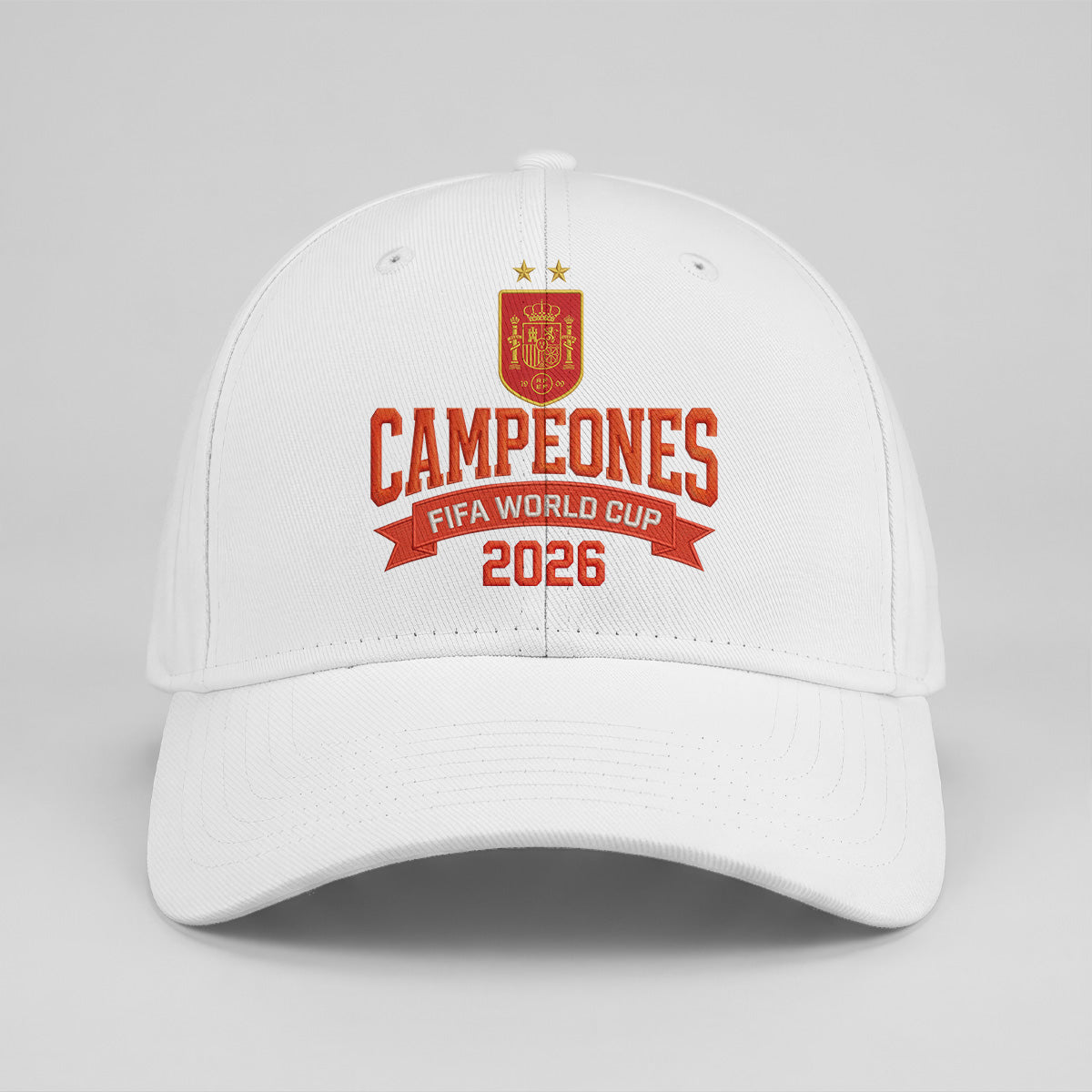Spain 2026 Soccer Champion Baseball Embroidered Cap