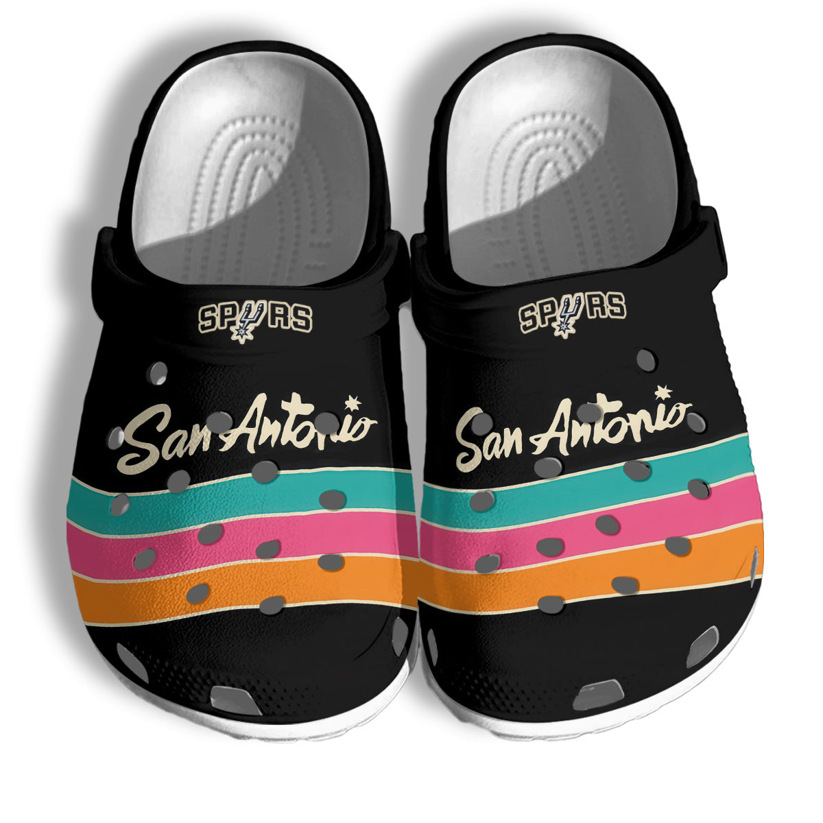 San Antonio Spurs 2026 NBA Finals Clogs City Edition - Charms Gift Set