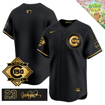CHC 150th Anniversary & 'Ryne Sandberg Tribute' Patch Vapor Premier Limited Jersey - All Stitched