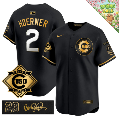 CHC 150th Anniversary & 'Ryne Sandberg Tribute' Patch Vapor Premier Limited Jersey - All Stitched