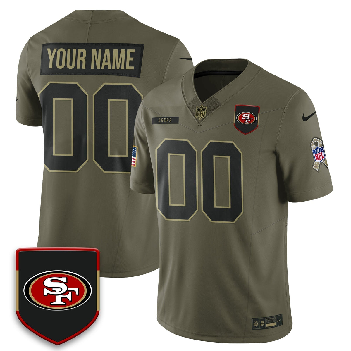 SF 2025 Salute to Service Limited Custom Jersey - Stitched